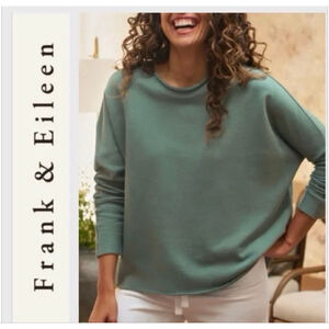 New Frank & Eileen Anna Green Triple Fleece Sweatshirt L